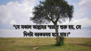 সকাল নিয়ে ইসলামিক ক্যাপশন
