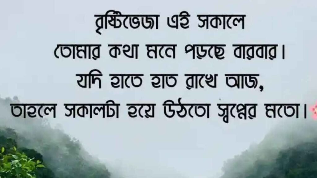 বৃষ্টি বিলাস নিয়ে ক্যাপশন
