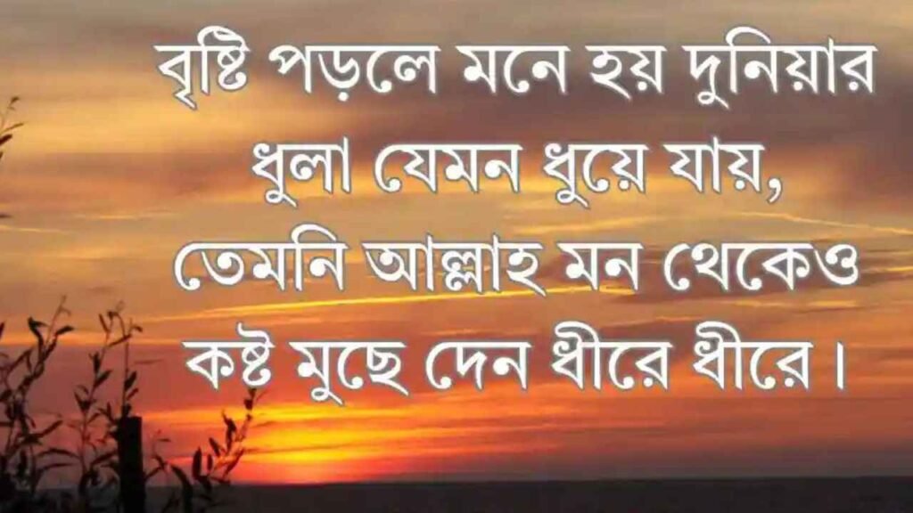 বৃষ্টি বিলাস নিয়ে ক্যাপশন