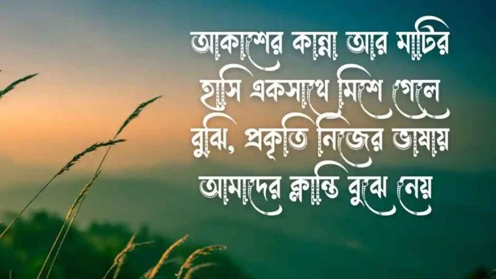 বৃষ্টি বিলাস নিয়ে ক্যাপশন
