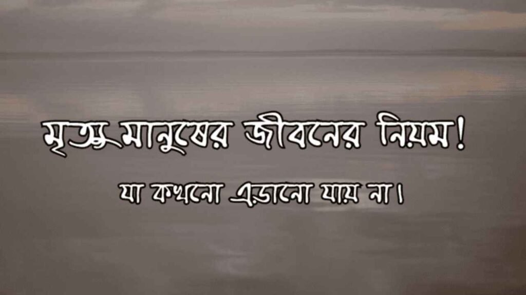 মৃত্যু নিয়ে উক্তি, বাণী, ক্যাপশন ও স্ট্যাটাস