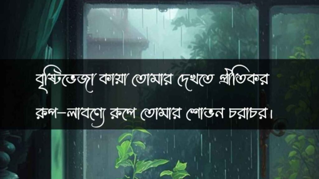 বৃষ্টি বিলাস নিয়ে ক্যাপশন