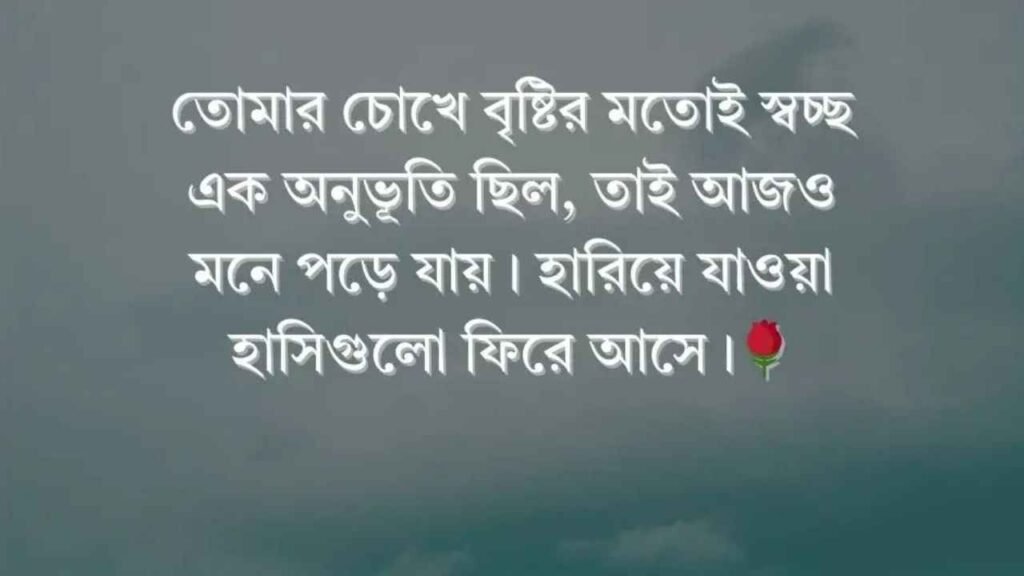 বৃষ্টি বিলাস নিয়ে ক্যাপশন