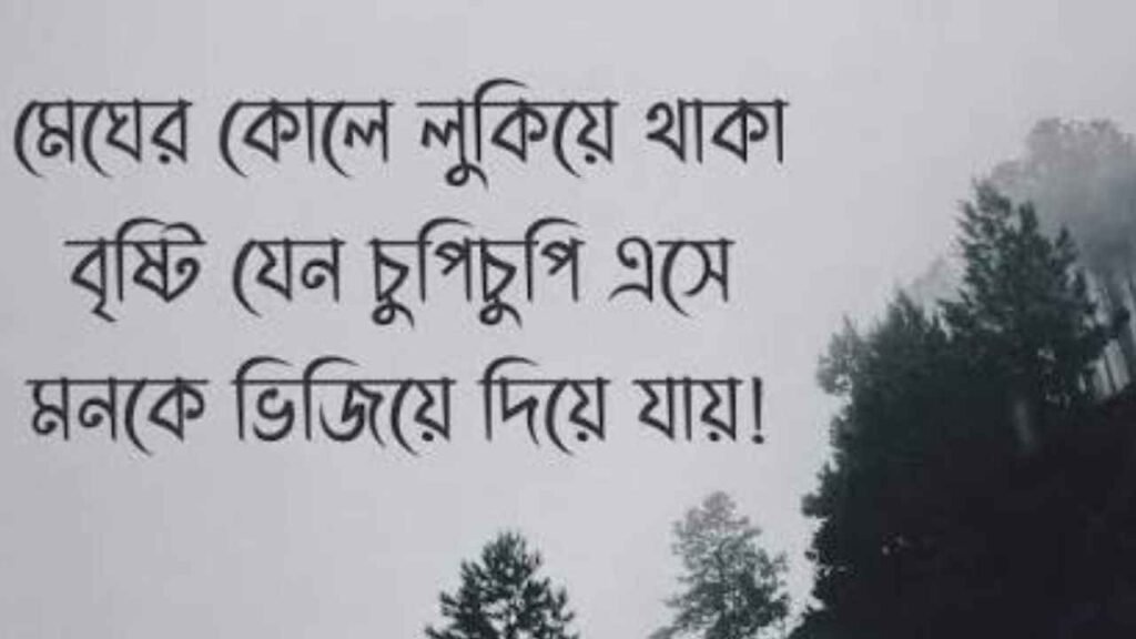 বৃষ্টি বিলাস নিয়ে ক্যাপশন