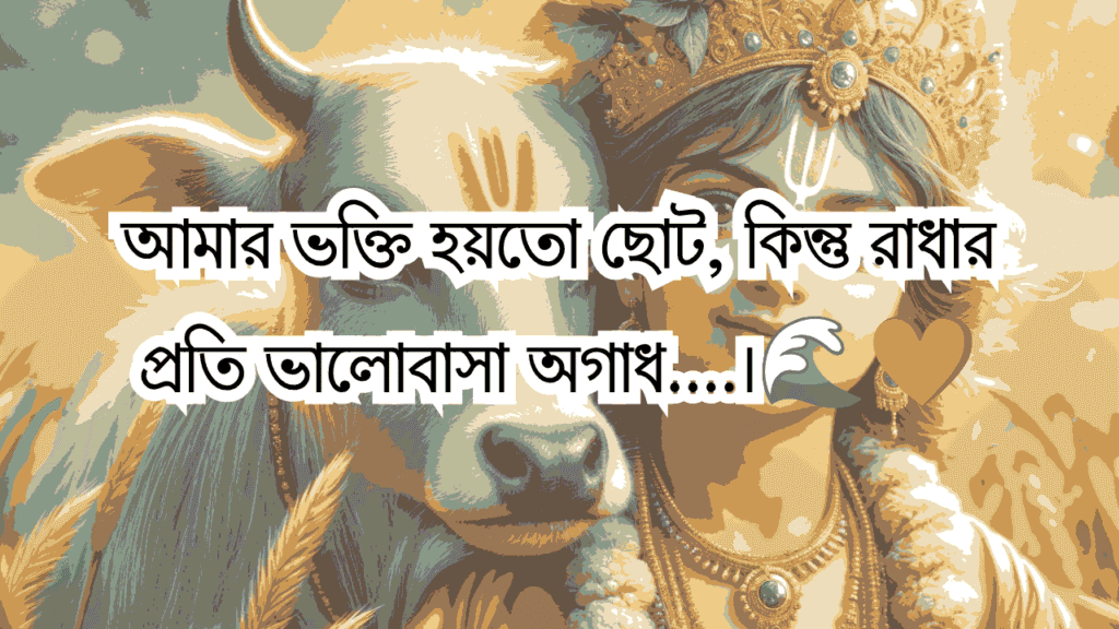 রাধা অষ্টমী ও শ্রী রাধাকৃষ্ণ ক্যাপশন