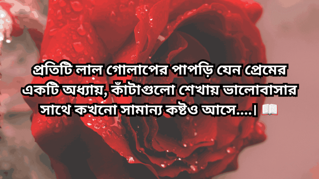 গোলাপ ফুল নিয়ে ক্যাপশন