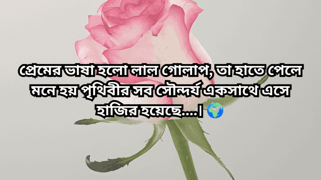 গোলাপ ফুল নিয়ে ক্যাপশন